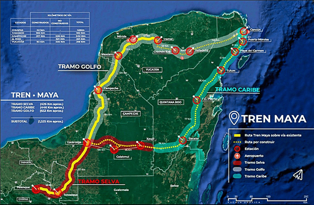 A map of the route for the trans-amazon highway.